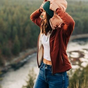 Kuhl Aero Fleece Jacket Small Rust